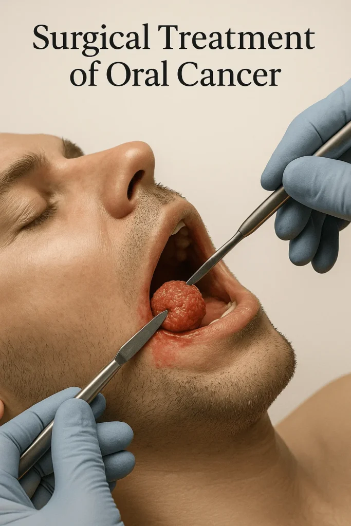 Oral Cancer: 1. Surgery (Main & Most Important Treatment)